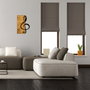 Wallity Treble Clef Escultura de pared en Nogal y Negro